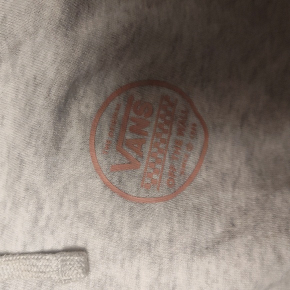 Vans Light Gray Hoodie with Logo - Picture 3 of 4